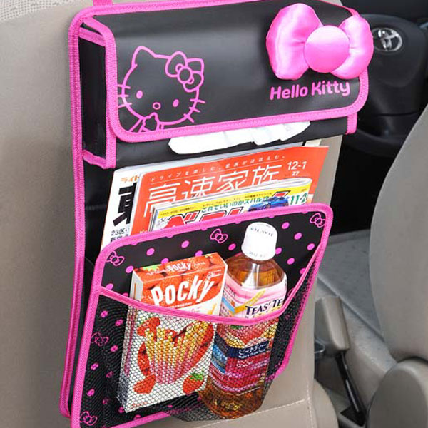 Hello Kitty rear seat pocket storage box