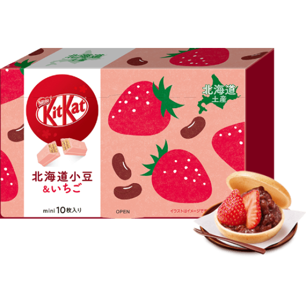 Japanese Kit-Kat Hokkaido Red bean & Strawberry