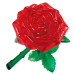 3D Crystal Puzzle   Red Rose