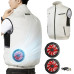 Fan Cooling Vest - High-Velocity Dual-Fan Air Conditioned Work Jacket, 3 Levels of Airflow, 7.4V Output Compatible, UV Protection & Water Repellent